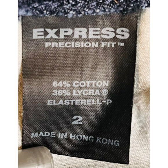 Express Vintage Indigo Editor Dress Flared Leg Jeans 2 - Picture 8 of 14